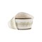 LaRibbons 2 1/2" Wired Dupioni Ribbon | Ivory w/ Platinum Trim | 5 Yard Roll
